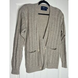 Women's Beige‎ Ralph Lauren Linen Cotton Cardigan Size M